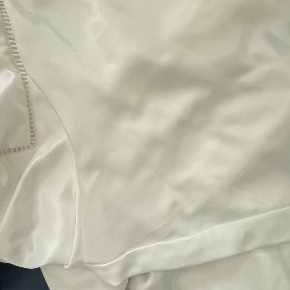 Vintage Barbizon Women's XL Nightgown Lace Cuddleskin Satin NWT White Retro 80s - Picture 7 of 13